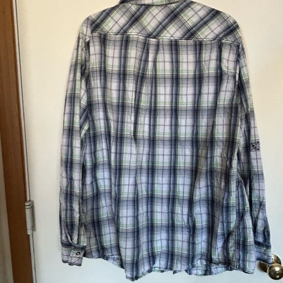 Skully XXL men’s button-down plaid/equestrian/western with rolls have sleeves - Picture 2 of 8